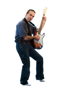 打Guitar