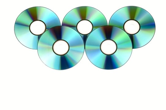 一堆光盤