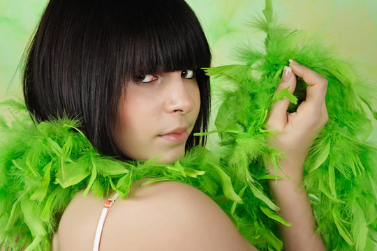一個十幾歲的女孩的肖像