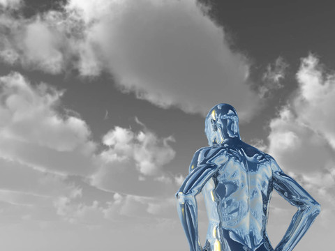 Chrome的男人的身影
