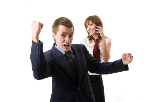 贏家。兩個(gè)商人。