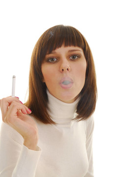女人與香煙的肖像
