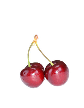 一對(duì)新鮮櫻桃