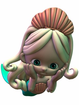卡通美人魚
