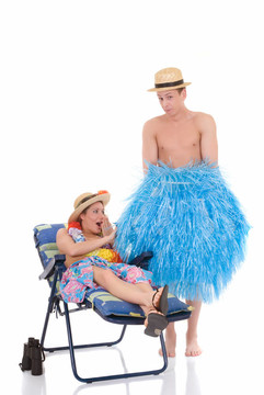 快樂的夫妻；假期