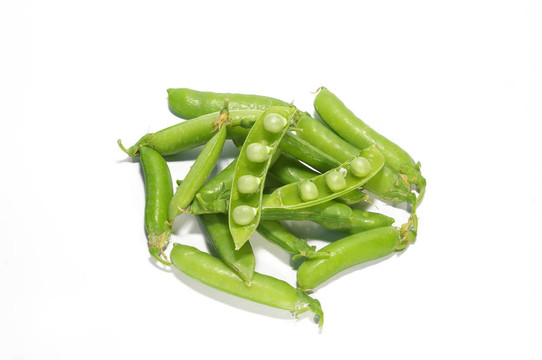 成熟的豌豆分離
