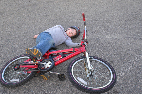 自行車的殘骸