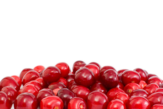 沒(méi)有秸稈的紅櫻桃