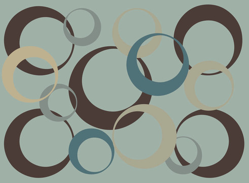 復(fù)古圓背景