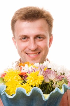 人與花