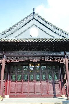 瓦當(dāng) 圍墻 月亮門 青瓦圍墻