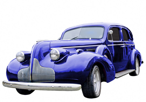 藍色經(jīng)典車