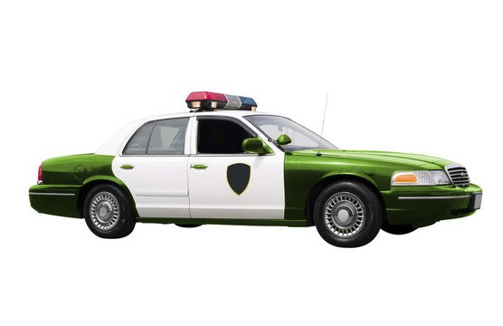 綠色的警車