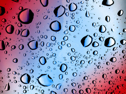 水滴背景特寫