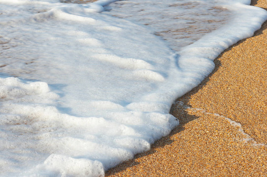 海浪的泡沫