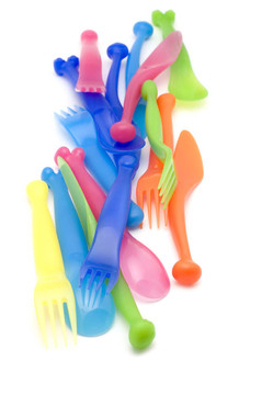 塑料廚房用具收起來