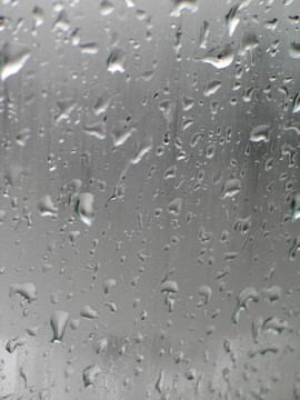 窗戶里的雨滴