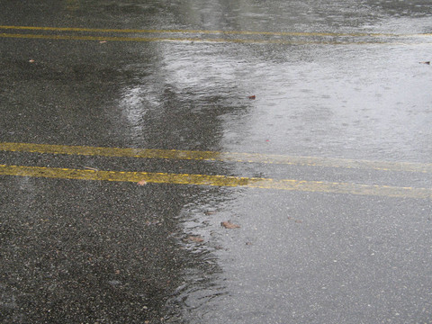 街上的大雨