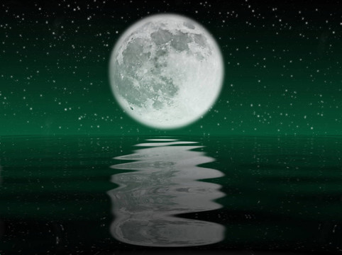Moon和水