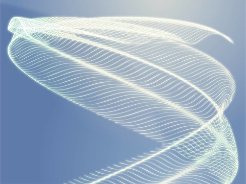 波浪狀的發(fā)光的顏色