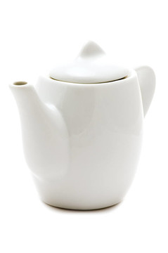 白色的茶壺