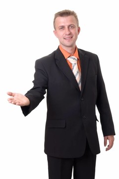 面帶微笑的商人