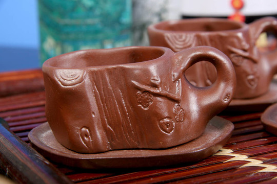 粘土杯茶