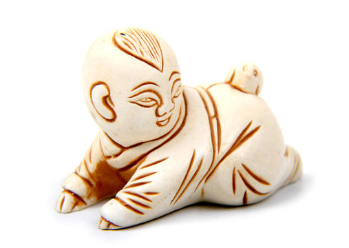 中國男孩雕像