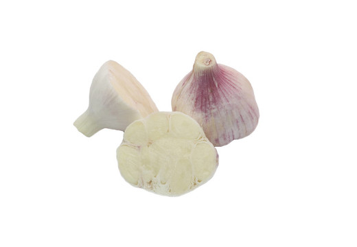兩個(gè)新鮮大蒜