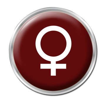 女性的按鈕