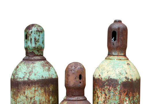 隔離Rusty acetylene和氧氣罐