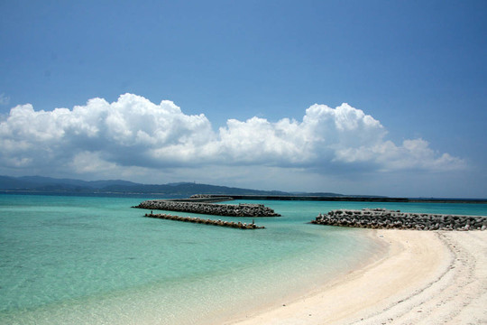 天堂海灘-西表島；沖繩；日本