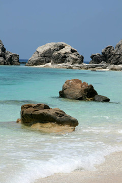 熱帶海灘-渡嘉敷島；沖繩；日本