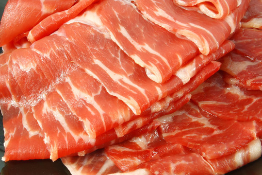 豬肉片準備炒