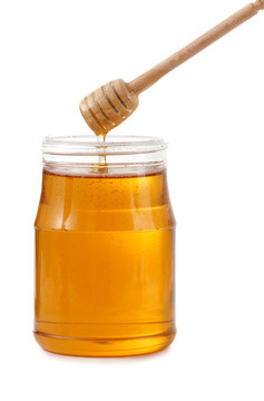一罐蜂蜜用木棍