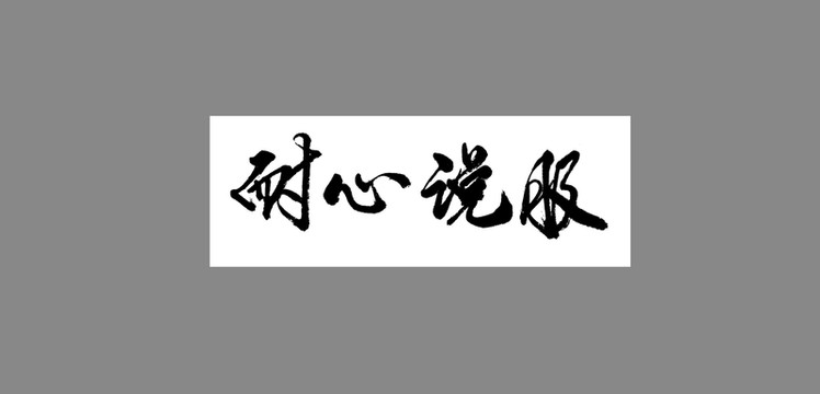耐心說服