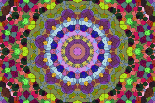 染色玻璃拼花教堂玻璃 無分層
