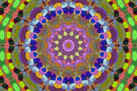 染色玻璃拼花教堂玻璃 無分層