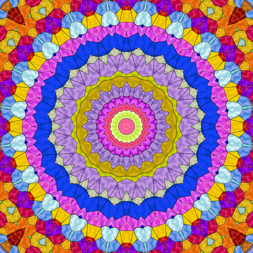 染色玻璃拼花教堂玻璃 無分層