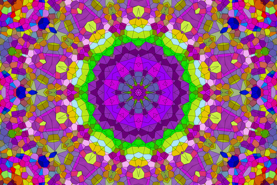 染色玻璃拼花教堂玻璃 無分層