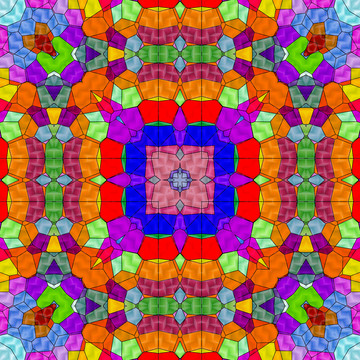 染色玻璃拼花教堂玻璃 無分層