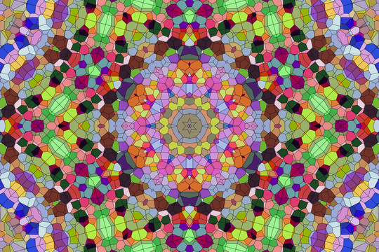 染色玻璃拼花教堂玻璃 無分層