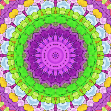 染色玻璃拼花教堂玻璃 無分層