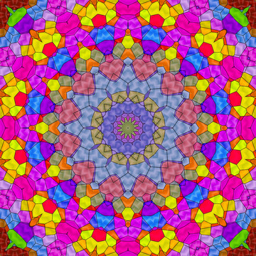 染色玻璃拼花教堂玻璃 無分層