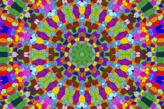 染色玻璃拼花教堂玻璃 無分層