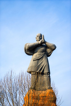 少林寺武僧雕塑