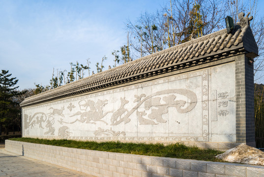 仿古照壁