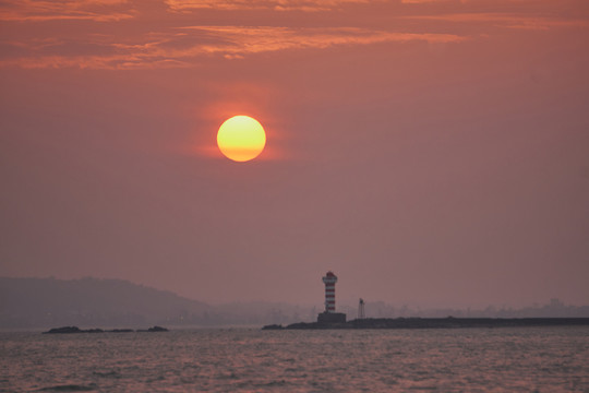 廈門海濱日出