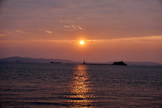 廈門海濱日出