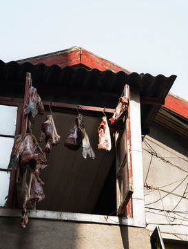 曬臘肉